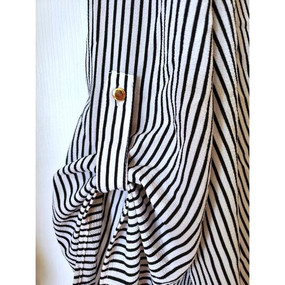 ALWAYS INDIGO STRIPE BLOUSE SIZE 3XL NWT - Picture 3 of 5